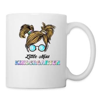 Little Miss Kindergarten Messy Bun Girl Retour à - Mug blanc - blanc - Droite