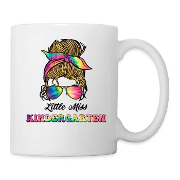 Little Miss Kindergarten Messy Bun Girl Retour à - Mug blanc - blanc - Droite
