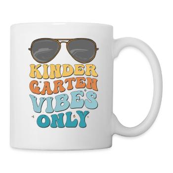 Kindergarten Vibes Only Back to School Vintage - Mug blanc - blanc - Droite