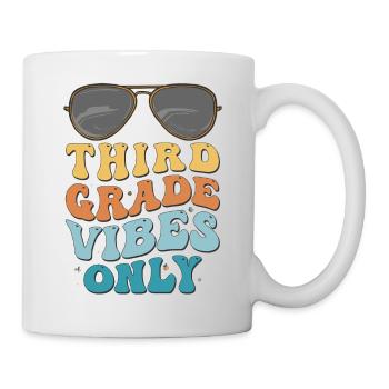 Third Grade Vibes seulement Vintage de la rentrée scolaire - Mug blanc - blanc - Droite
