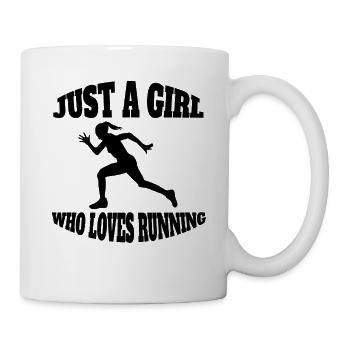 Joggeur, cardio training, course, course, fit, jogging - Mug blanc - blanc - Droite