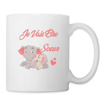Je Vais Être Grande Sœur 2024, Annonce Grossesse - Mug blanc - blanc - Droite