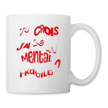 tee shirt humour - Mug blanc - blanc - Droite