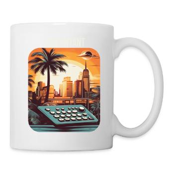 Accountant Vintage Sunset Accounting Graduation - Mug - white - Right