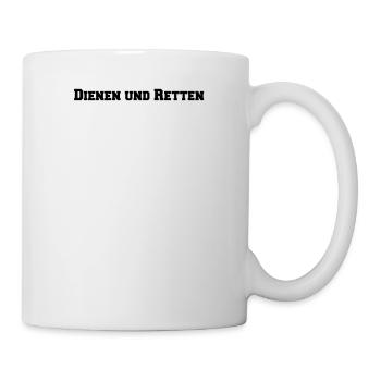 Feuerwehr - Dienen und Retten - Tasse - Weiß - Rechts