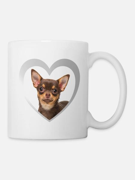 Dog Lovers - Dogs Heart - Chihuahua - Mug - white