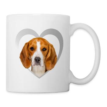 Dog Lovers - Dogs Heart - Beagle - Mug - white - Right