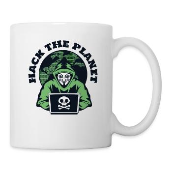 Hack The Planet Phishing Sniffer Social - Mug blanc - blanc - Droite