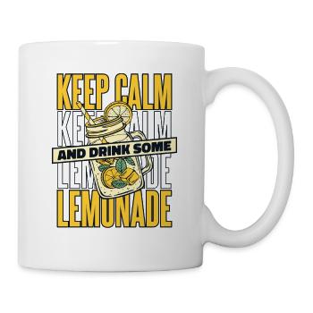 Restez calme et buvez de la limonade Limonade - Mug blanc - blanc - Droite