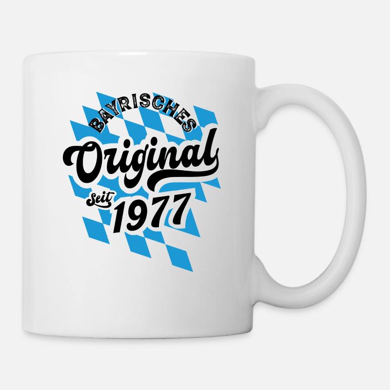 1977 Bayrisches Original seit 1977 Geburtstag - Tasse - Weiß