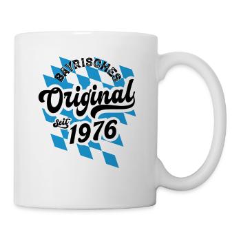 1976 Bayrisches Original seit 1976 Geburtstag - Tasse - Weiß - Rechts