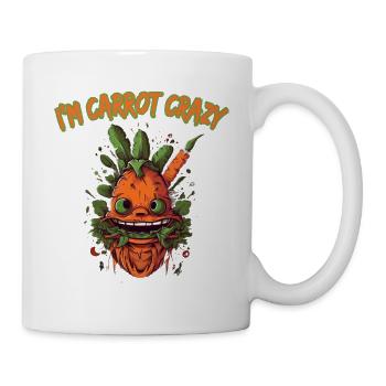 I'm Carrot Crazy Karotten Möhren Mohrrübe - Tasse - Weiß - Rechts