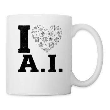 I Love Ai - Artificial Intelligence Machine Learni - Tasse - Weiß - Rechts