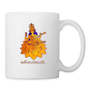 Hindu God - Saraswati - Mug - white - Right