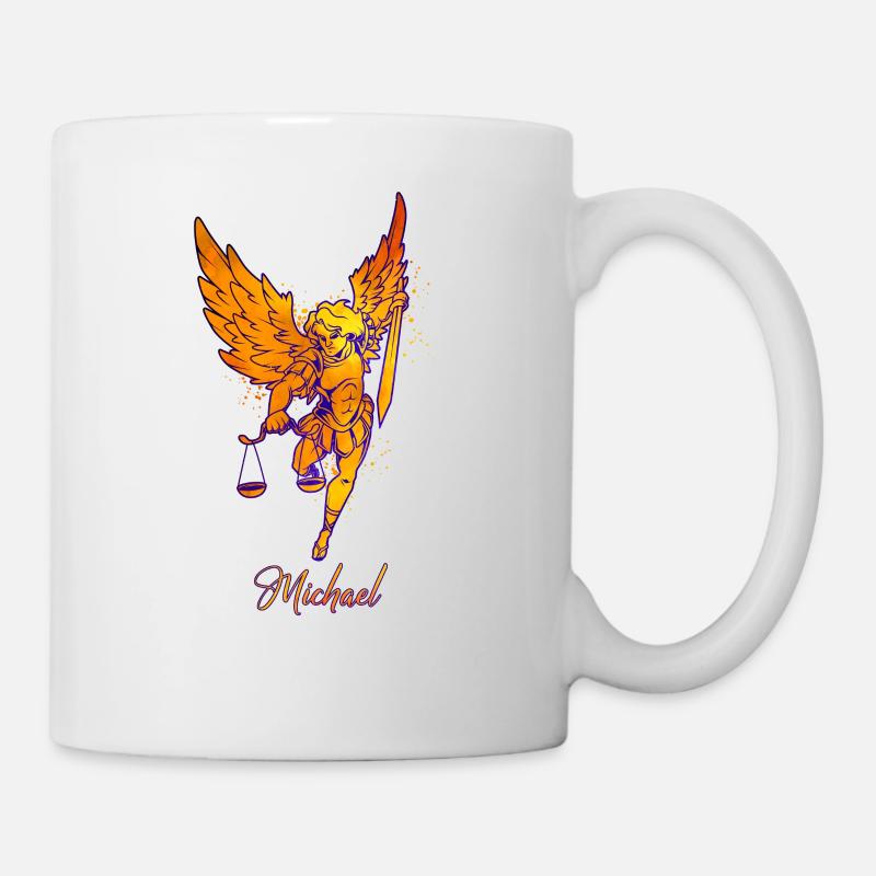 Erzengel Michael - Tasse - Weiß