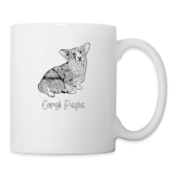 Corgi lover - Corgi Papa - Mug - white - Right