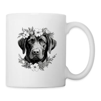 Labrador Dog Dog Owner Wau Flower Retriever - Mug blanc - blanc - Droite