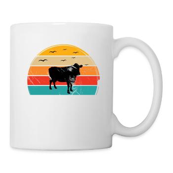 Cow Farmer Retro Gift - Mug - white - Right