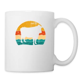 Cow Farmer Retro Gift - Mug - white - Right