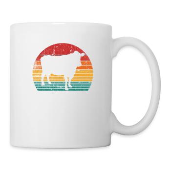 Cow Farmer Retro Gift - Mug - white - Right