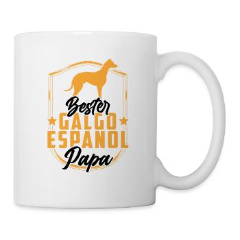 Bester Galgo Espanol Papa Spanischer Windhund - Tasse - Weiß - Rechts