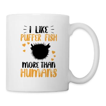 Le poisson-globe ressemble davantage à un poisson-globe géant - Mug blanc - blanc - Droite