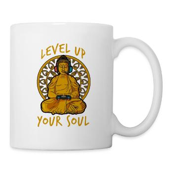 Bouddha avec manette de jeu Joueur spirituel - Mug blanc - blanc - Droite