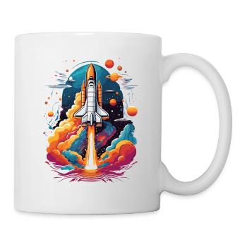 Astronaute de la navette spatiale Rocket Space Adventure - Mug blanc - blanc - Droite