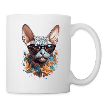 Stilvolle Sphinx Katze Design für Katzenliebhabe - Tasse - Weiß - Rechts