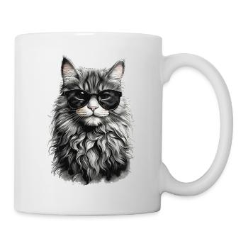 Chat de forêt norvégien Chat frais et animal de compagnie - Mug blanc - blanc - Droite