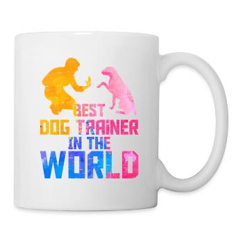 Best Dog Trainer In The World Training Job Saying - Mug - white - Right