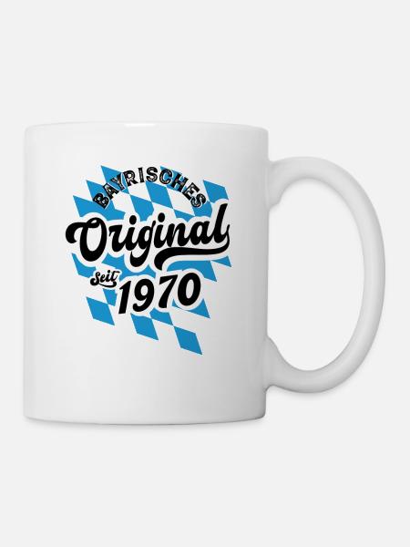 1970 Bayrisches Original seit 1970 Geburtstag - Tasse - Weiß
