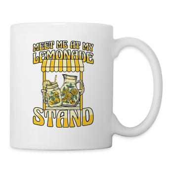 Retrouvez-moi à mon stand de limonade Limonade - Mug blanc - blanc - Droite