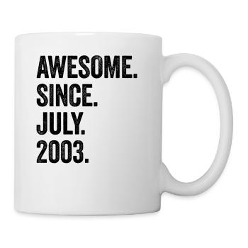 20 Years Old Awesome Since July 2003 20th Birthday - Mug - white - Right