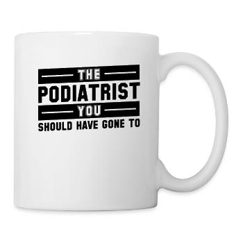 Podologe Fußpflege Pediküre Podologie Geschenke - Tasse - Weiß - Rechts
