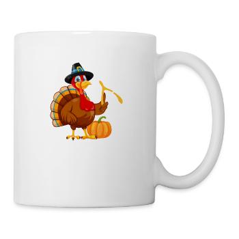 Oh Snap Funny Thanksgiving Day Dinner Turkey - Mug blanc - blanc - Droite