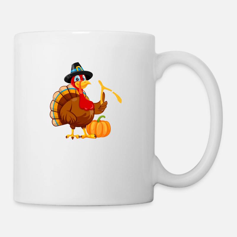 Oh Snap Funny Thanksgiving Day Dinner Turkey - Mug blanc - blanc