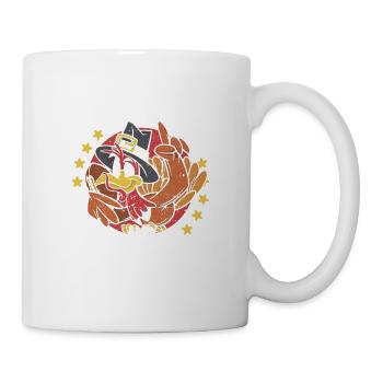 Turkey and Touchdowns Funny Thanksgiving Day - Mug - white - Right