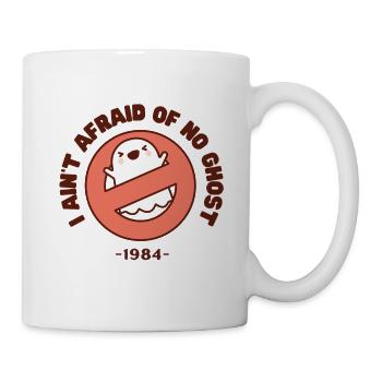 I Ain't Afraid of No Ghost 80s Eighties - Mug - white - Right