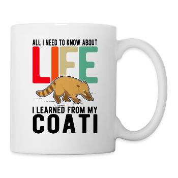 Coati Gift Proboscis Bear Coati - Mug - white - Right