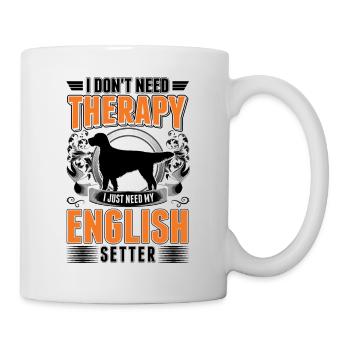 English Setter Therapy English Setter - Mug - white - Right