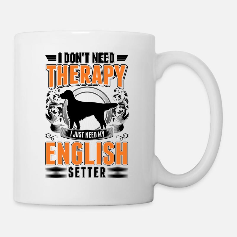 Setter Anglais Thérapie Setter Anglais - Mug blanc - blanc