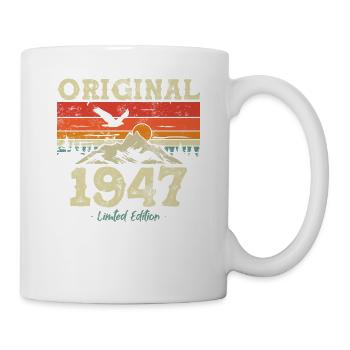 Birthday present 1947 76/77 years - Mug - white - Right