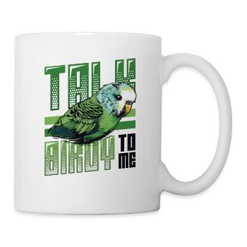 Talk Birdy To Me - Wellensittich - Tasse - Weiß - Rechts