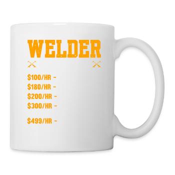 Welder Hourly Rate Welding - Mug - white - Right