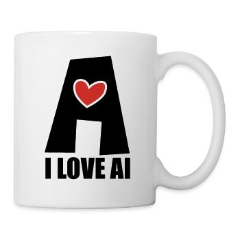 Artificial Intelligence - I love AI - Digital - Mug - white - Right
