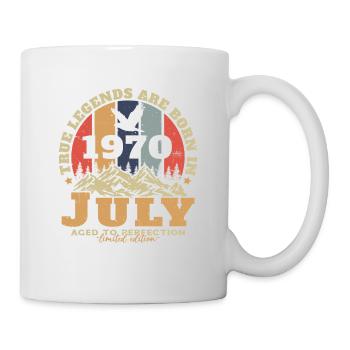 Vintage Juillet 1970 Cadeau d’anniversaire - Mug blanc - blanc - Droite