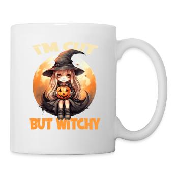 I'm Cute But Witchy für einen Halloween Liebhaber - Tasse - Weiß - Rechts