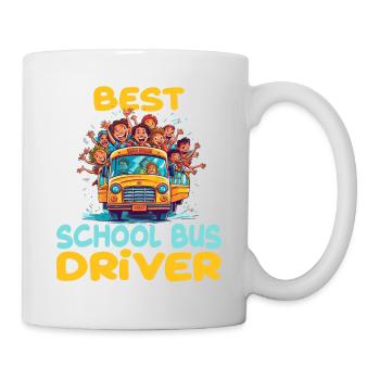 Best School Bus Driver für einen Busfahrer - Tasse - Weiß - Rechts