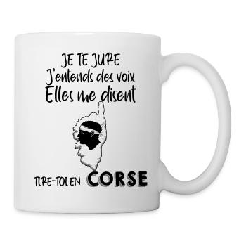 les Voix De Mon pays La Corse - Mug blanc - blanc - Droite